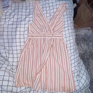 ZARA pinstripe wrap dress BNWT